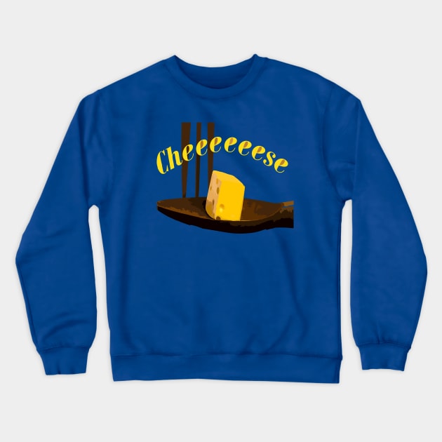 Che-e-ese Crewneck Sweatshirt by Evgeniya